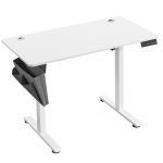 Seisev laud 120 x 60 cm valge elektriline t&ouml;&ouml;laud