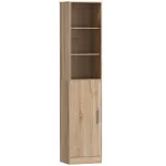 Vannitoakapp 40x35x180 cm naturaalne puit 2 ust