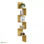 Nurgariiul seinale 20x20x126 cm pruun 5 tasandit