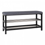 Esikupink riiuliga 100x34x50 cm hall pehme iste