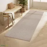 Suur vaip 80 x 200 cm kaamelipruun jute tekstuur