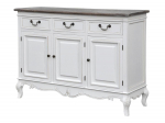 Ustega kummut Rimini White 120 cm 6 ust valge-pruun