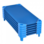 Virnastatavad lastevoodid 6 tk sinine 130 x 57 x 15 cm