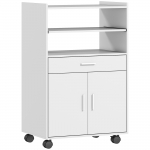 Mikrolaineahju kapp 59x40x92 cm valge panipaik