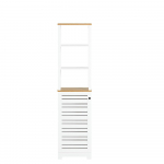 K&otilde;rge k&ouml;&ouml;gikapp 160 cm valge lakitud MDF 40 cm lai
