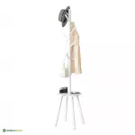 Riidenagi jalaga 171 cm valge kaut&scaron;ukipuu ja MDF
