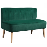 Diivan 117 &times; 56,5 &times; 77 cm tume roheline 2-kohaline