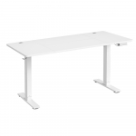 K&otilde;rgust reguleeritav laud 140 x 80 cm valge USB-C