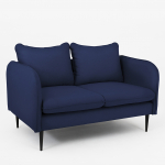 Kahekohaline diivan Posh 145 cm tumesinine
