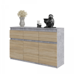Kummut Noah 120x75x35 cm Sonoma Tamm