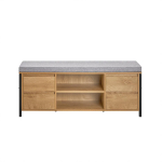 Esikupink sahtlitega 110 cm pruun riiul ja MDF