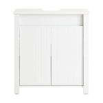 Vannitoa valamukapp 60 &times; 34 &times; 66 cm valge MDF 2 sektsiooni