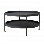 Diivanilaud &uuml;mmargune Hanna 80 cm must