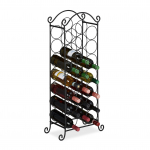 Metallist veiniriiul 88 x 33 x 20 cm must 21 pudelile