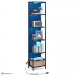 LED valgustusega raamaturiiul 30,3 x 40 x 178,6 cm