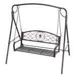 Aiakiik 167 &times; 123 &times; 175 cm must metallist kahele