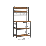 Mikrolaineahju alus 40 x 80 x 170 cm pruun-must