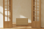 Sahtel Noble 100 x 48 x 60 cm naturaalne MDF ja klaas