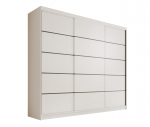 Liugustega riidekapp Andy 250 250x215x58 Valge