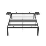 Metallist voodiraam 140 x 200 cm must