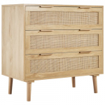 Kummut sahtlitega 80x76x40 cm helepruun
