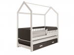 Voodi Jaspis 87x195x186 cm Valge