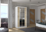 Liugustega riidekapp DRAGONIS 100 100x200x58 Valge