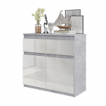Elutoa kummut Noah 80x75x35 cm Valge l&auml;ige