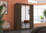 Liugustega Riidekapp FEVER 150 150x200x58 cm Choco