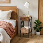 Magamistoa &ouml;&ouml;kapp 35x35x70 cm Pruun Must