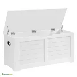 Esikupink panipaigaga 100x40x46 cm valge hoiupink