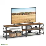 TV alus 178 x 39 x 52 cm pruun-must terasraam ja riiulid