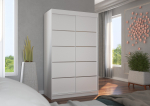 Liugustega riidekapp BENISSO 120 120x200x58 cm valge