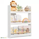Raamaturiiul lastele 12 x 60 x 75 cm 3 taset MDF
