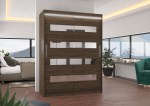 Liugustega Riidekapp BALTIC 150 150x200x58 Choco