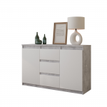 Elutoa kummut Mikel 120x75x35 cm Matt Valge
