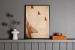 Seinapilt Trepp 70x100 cm Beež suvine paberplakat