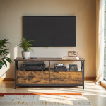 TV alus 120 x 40 x 50 cm pruun-must 2 sahtlit riiulid