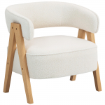Tugitool 70x64x71 cm Valge Fliisist polster