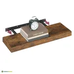 Puidust seinariiul 60 x 20 cm pruun MDF ja teras