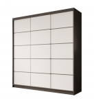 Liugustega riidekapp Greta 200 200x215x58 Must