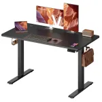 K&otilde;rgust reguleeritav laud 120 x 60 cm must