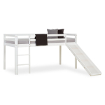 Laste narivoodi lium&auml;ega 207x97 valge 90 x 200 cm