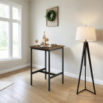 Baarilaud 60 x 60 x 92 cm pruun-must terasraam
