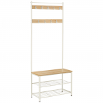 Esikunagi jalatsiriiuliga 70x32.5x175cm valge