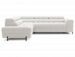 L-kujuline diivan Ferucce 276x200x72-93 cm Valge