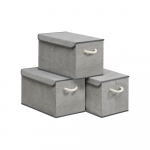 Hoiukastide komplekt 3 tk 50 x 30 x 30 cm hall