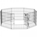 Lemmiklooma aedik 61 x 61 cm must metall modulaarne
