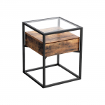 Abilaud sahtliga 43x43x54 cm pruun ja must
