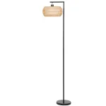LED p&otilde;randalamp topeltvarjuga must 170 cm h&auml;mardatav